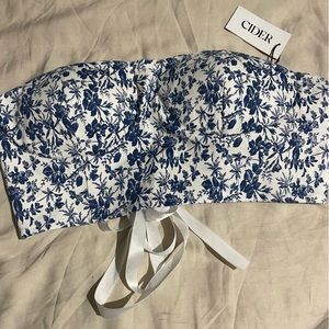 NWT corset crop top